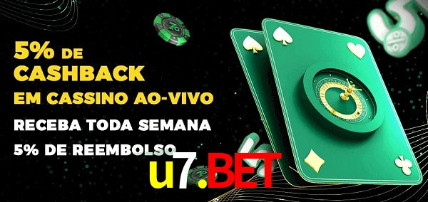 Promoções do cassino ao Vivo u7.bet